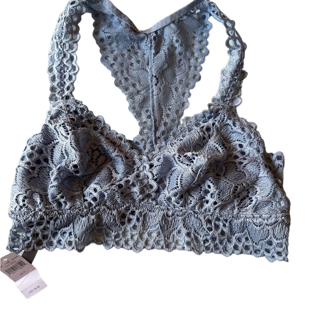 Aerie lace bralette racerback baby blue nwt small Fairy Romantic Coquette girl‎